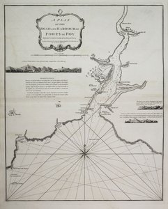 Plan de la route et du port de Fowey ou Foy par le lieutenant James Cook de la Royal Navy - British School