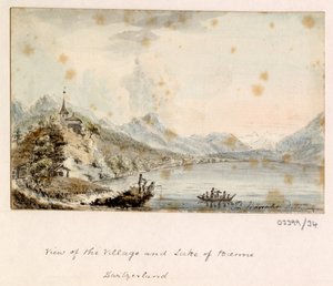 Une série de croquis, vues en Grande-Bretagne, sur le continent et en Amérique 1772-1778