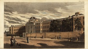 Hôpital psychiatrique de Bethlem ou Bedlam en 1816