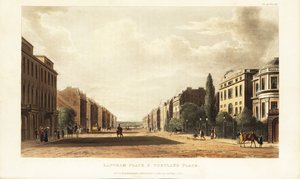 Langham Place et Portland Place, continuation nord de Regent Street, Londres - British School