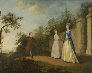 Mary et Emmette Pettener et Maître Partridge, vers 1770