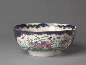Bol à punch, Worcester Porcelain Factory, c.1770 - British School