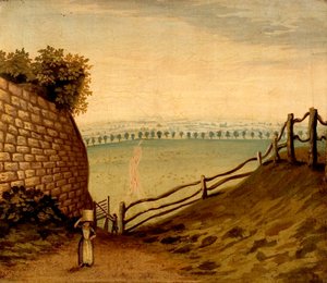 Vue du sentier vers Lenton à travers Nottingham Park, c.1795