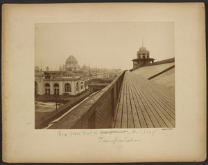 Vue du toit du bâtiment des transports