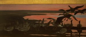 Oies sauvages - Bruno Liljefors