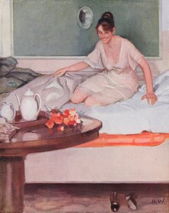 Un cadeau du matin (lithographie couleur)