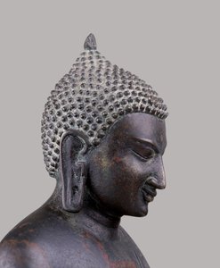 Tête de Bouddha, style Pagan classique (11ème-14ème siècle)