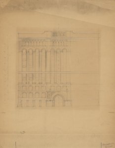 Mills Building, San Francisco, Californie, croquis de conception