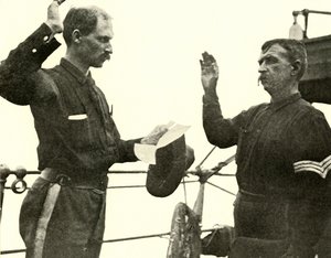 Lieutenant Lewis réenrôlant Thomas Dixon, guerre hispano-américaine, 19 juin 1898, 1899