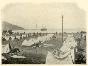 Saint Paul dans la baie, tirant au-dessus du sommet de la colline...24 juin, guerre hispano-américaine, 1898, 1899