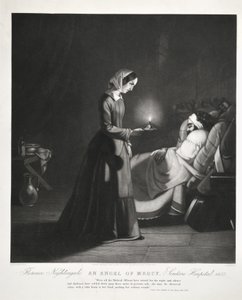 Florence Nightingale, un ange de la miséricorde, Hôpital de Scutari, gravé par Tomkins, 1855