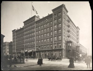 Hôtel Windsor à la 5e Avenue de la 46e à la 47e rue, New York, 1898