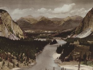 Vallée de la Bow, Banff (photo couleur) - Byron Hill Harmon