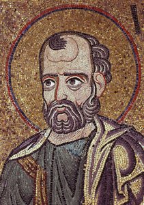 Le prophète Jonas (détail) des mosaïques intérieures de la basilique Saint-Marc, 12e siècle - Byzantine Byzantine