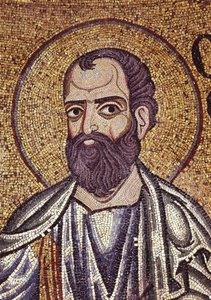Le Prophète Malachie (détail) des mosaïques intérieures de la basilique Saint-Marc, XIIe siècle - Byzantine Byzantine