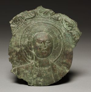 Plaque de porte avec la tête d