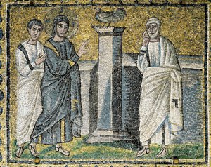 Jésus prédit le reniement de Pierre, Scènes de la vie du Christ (mosaïque)