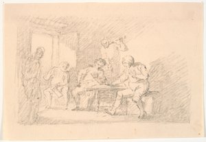 Intérieur avec joueurs