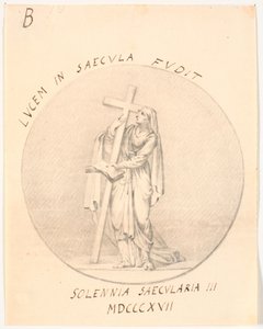 Médaillon avec figure féminine allégorique - C.A. Lorentzen