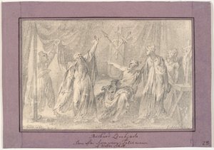 Richard Cœur de Lion. Scène du roman "Le Talisman" (1825) de Walter Scott - C.A. Lorentzen