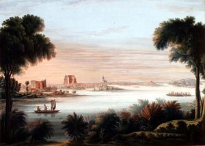 Vue de Schwerin, soir