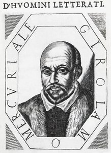 Portrait de Girolamo Mercuriale (1530-1606), médecin et philosophe italien, dessin à l