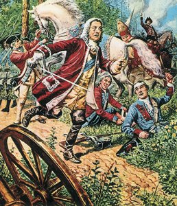 George II à la bataille de Dettingen - C.L. Doughty