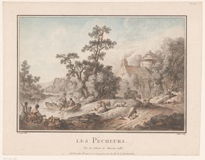 Paysage avec bergers et pêcheurs