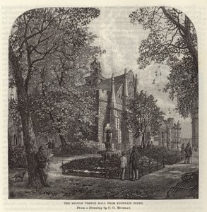 Middle Temple Hall depuis Fountain Court
