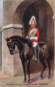 Sentinelle montée 1st Life Guards, Whitehall, 1933