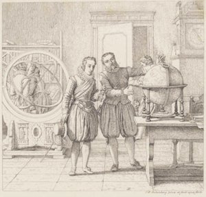 Christian IV rend visite à Tycho Brahe à Uranienborg - Christoffer Wilhelm Eckersberg