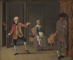 De "Jean de France" de Ludvig Holberg, Acte 1, Scène 6 - Christoffer Wilhelm Eckersberg