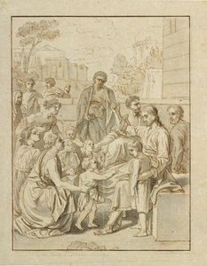 Le Christ laisse venir à lui les petits enfants - Christoffer Wilhelm Eckersberg