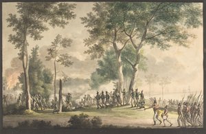 Sortie des chasseurs de vie dans le jardin de Classen le 31 août 1807 - Christoffer Wilhelm Eckersberg