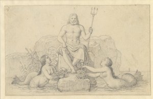Neptune et deux néréides - Christoffer Wilhelm Eckersberg
