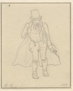 Portrait du peintre Hans Hansen, figure entière