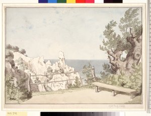 Vue de la falaise de Møns près de Sommerspiret