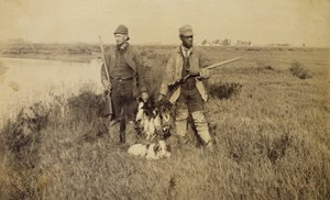Fin de la saison des canards, île Turks, Californie, 1885