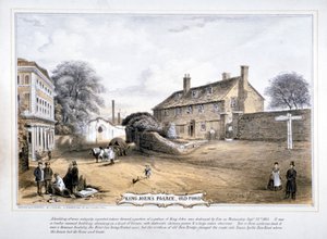 Vue du palais du roi Jean, Old Ford, Poplar, Londres, vers 1863