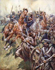 « Cosaque et Russe vacillant sous le coup de sabre brisé et éclaté » - C. Dudley Tennant