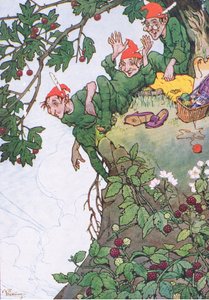 Une aventure sur le sommet de la falaise, de Mon Magazine, pub.1922 (lithographie en couleur)
