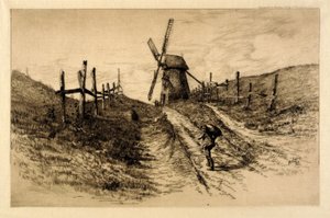 (Paysage avec moulin à vent) - C. F. William Mielatz