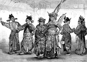 Acteurs tragédiens chinois, XIXe siècle