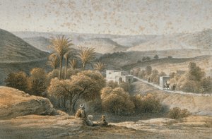 Environs de Nazareth dans une gravure par Schacher - Steinkopk J.F. Editore - C. Schacher