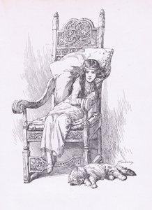 Appuyé dans le grand fauteuil, de L