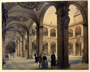 Université de BOLOGNE : Archiginnasium "Les Arcades Inférieures"
