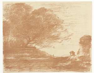 Sappho dans le paysage - Camille Corot