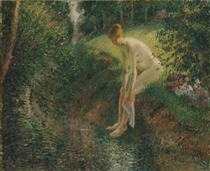 Baigneur dans les bois, 1895 - Camille Jacob Pissarro