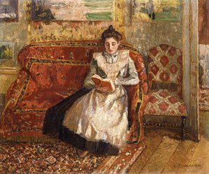 Jeanne lisant, 1899 - Camille Jacob Pissarro