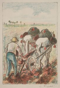 La Charrue, 1901 - Camille Jacob Pissarro